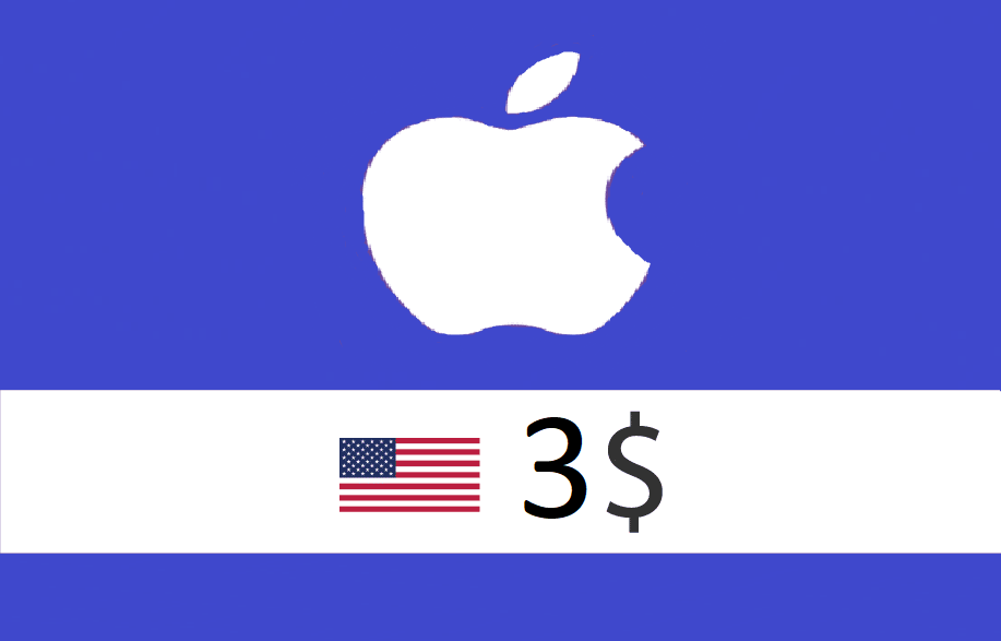 3$ iTunes Gift Card (U.S. Account)