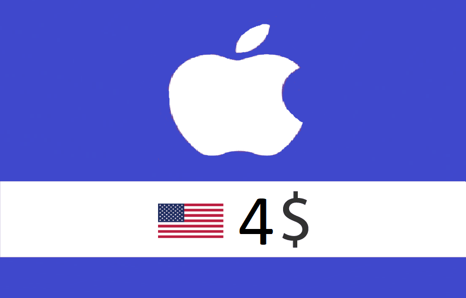 4$ iTunes Gift Card (U.S. Account)
